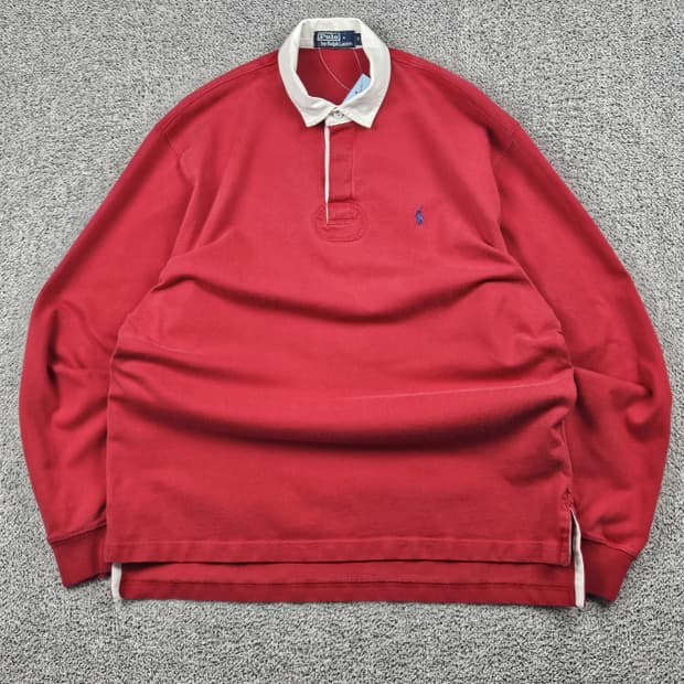 폴로랄프로렌 베이직 코튼 럭비티셔츠 ( M ) / 10358