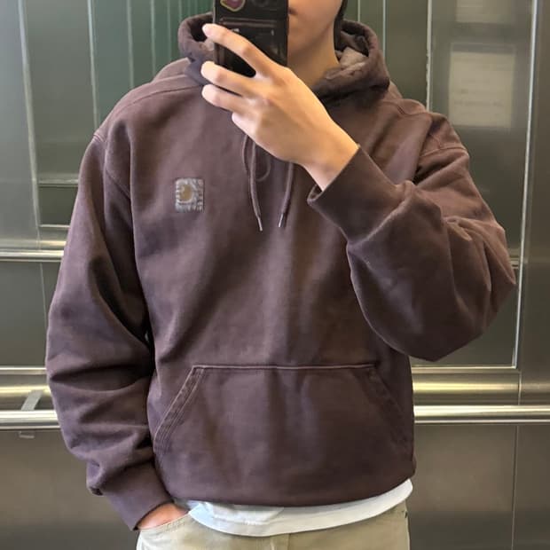 칼하트 윕 비스타 후드 팰러샌더 가먼트 다이드