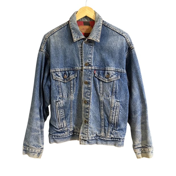 80s Levi’s usa 버팔로 라인드 데님 자켓 3세대
