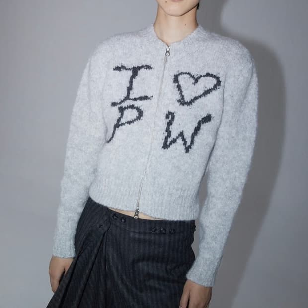 팔로마울 크러쉬 집업 니트 집업 xs size