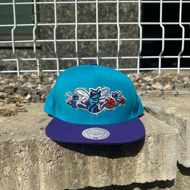 mitchell & ness charlotte hornets cap