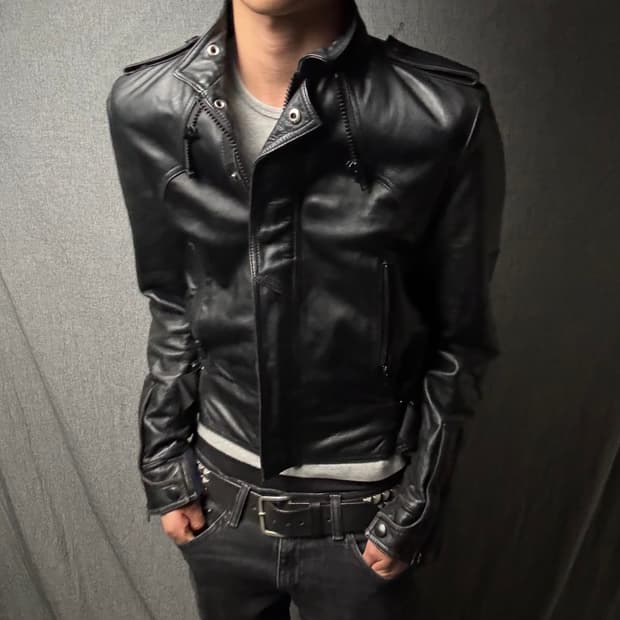 japan vintage 나폴레옹 양가죽 자켓