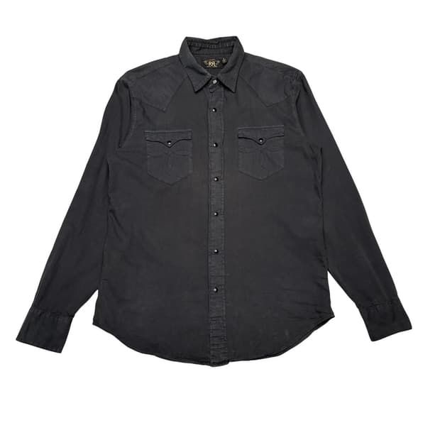 RRL 더블알엘 코튼 트윌 웨스턴 셔츠