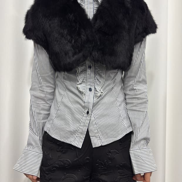 rabbit fur bolero