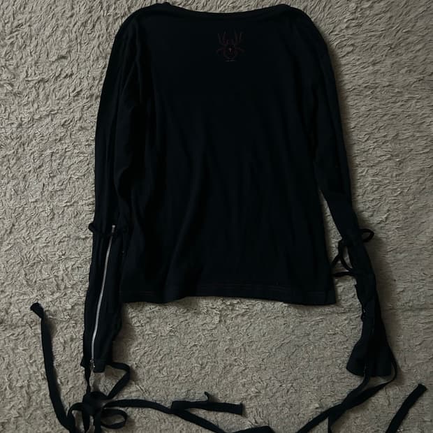 B.P.N spider lace zip long sleeve