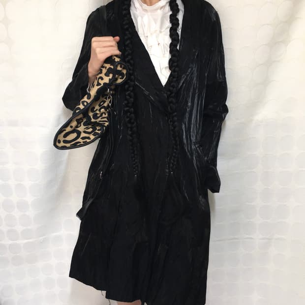 Specchio 주름 플리츠 코트