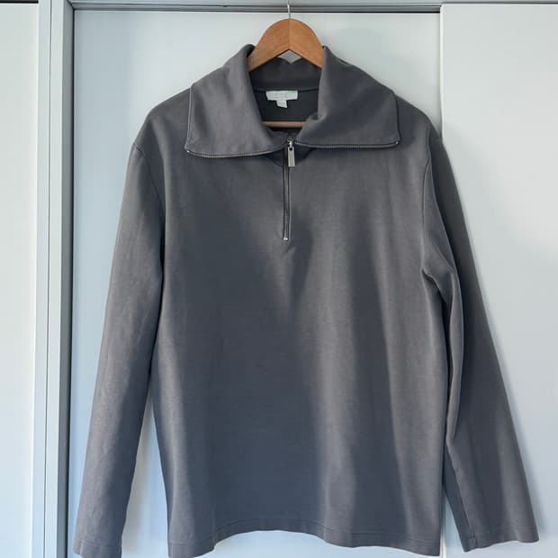 COS 코스 하프 집업 스웨트셔츠 L