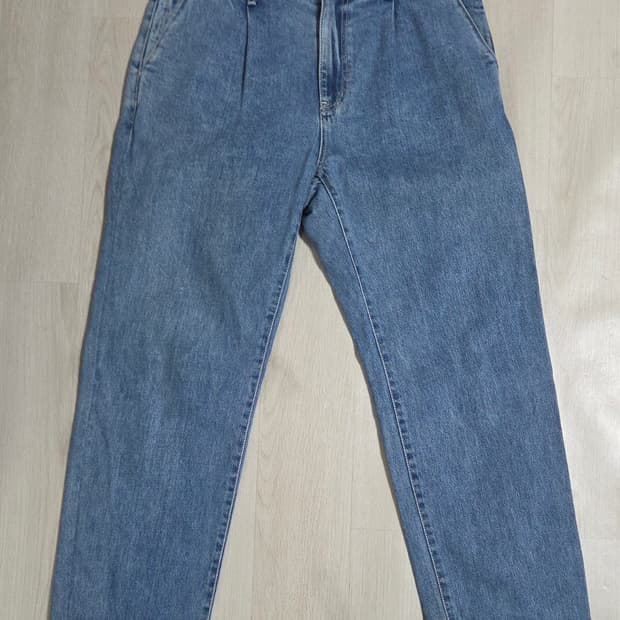 (착샷) 올드비 oldbe 원턱 데님 팬츠