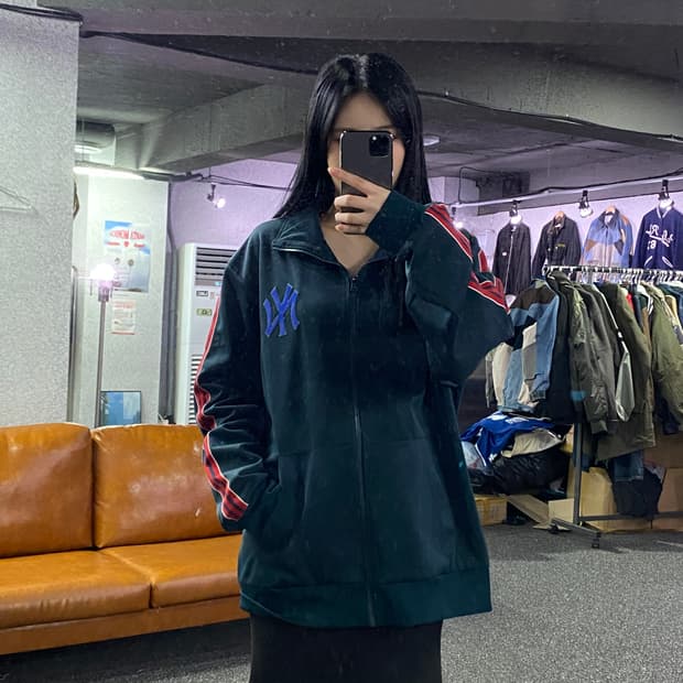 MLB 뉴욕 양키스 사이드라인 배색 트랙탑 져지 B3097