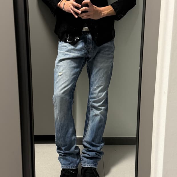 Diesel washed blue jean