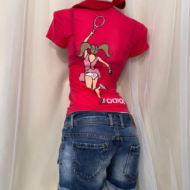 XS ADIDAS  테니스 반팔 티셔츠