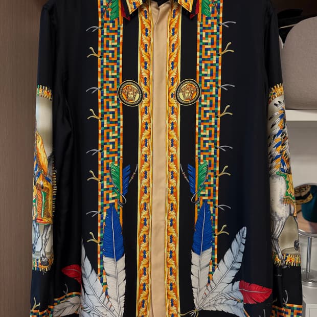 베르사체 실크셔츠 40사이즈