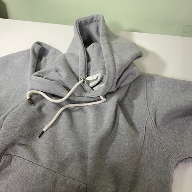 2XL 퍼스텝 그레이 루즈오버핏 스웻 후드티