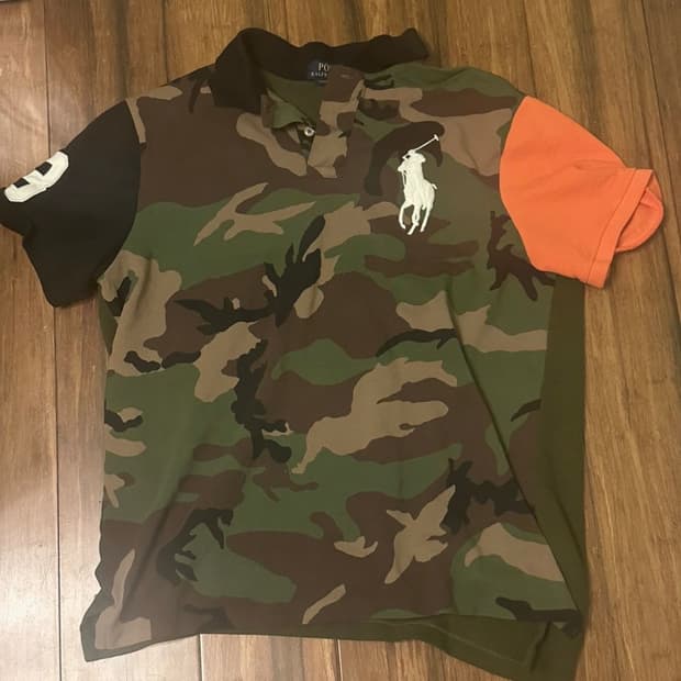 빈티지 폴로랄프로렌 빅포니 카라티 카모