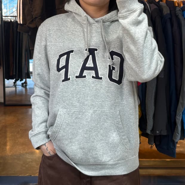 GAP 그레이 후드