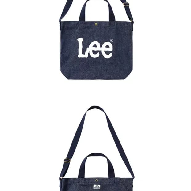 Lee 리 에코백 빅 트위치 투웨이 인디고 다크 숄더백