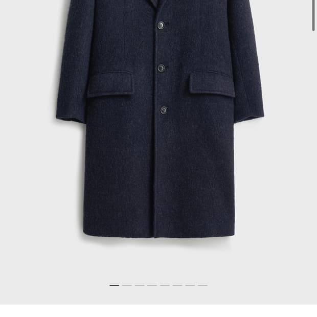 [새상품] 포터리 울 알파카 싱글 코트 다크네이비 2