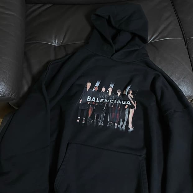 발렌시아가 리얼 아트워크 모델 후드
