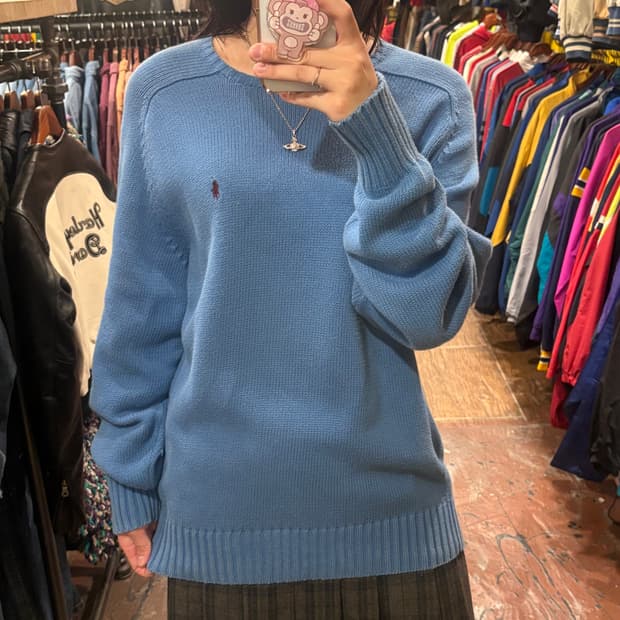 [HI] 폴로 니트 블루