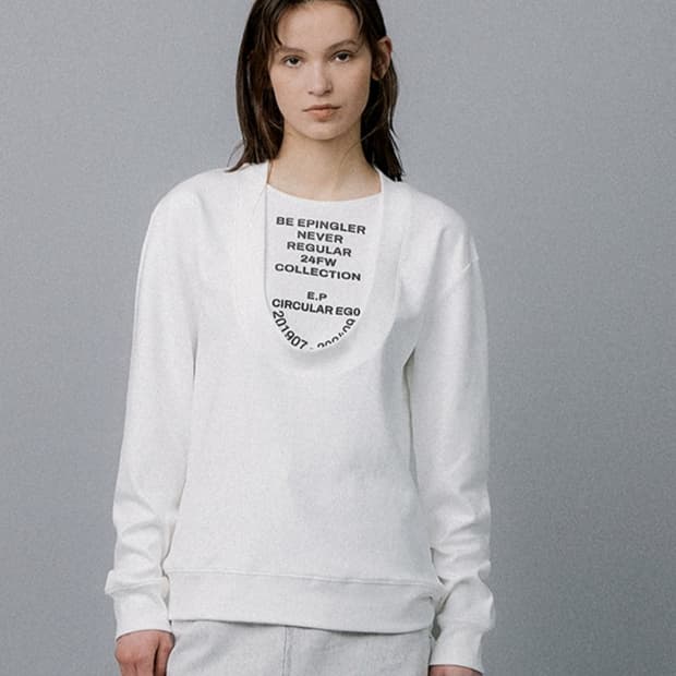 새상품) 에핑글러 레터링 티셔츠 아이보리색상(44-55사이즈)