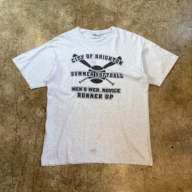 00s Gildan 라이트 멜란지 그레이 1/2tee