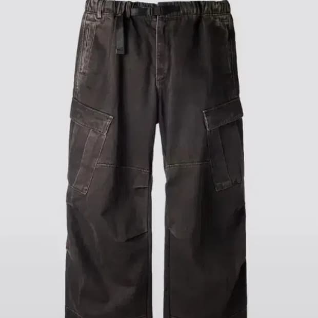 2) 해칭룸 밀팬츠 워시드 블랙