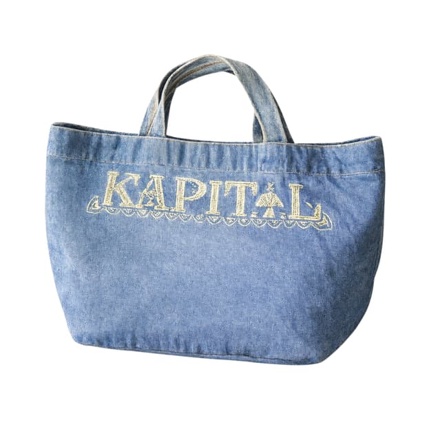 캐피탈 빈티지 데님 토트백
