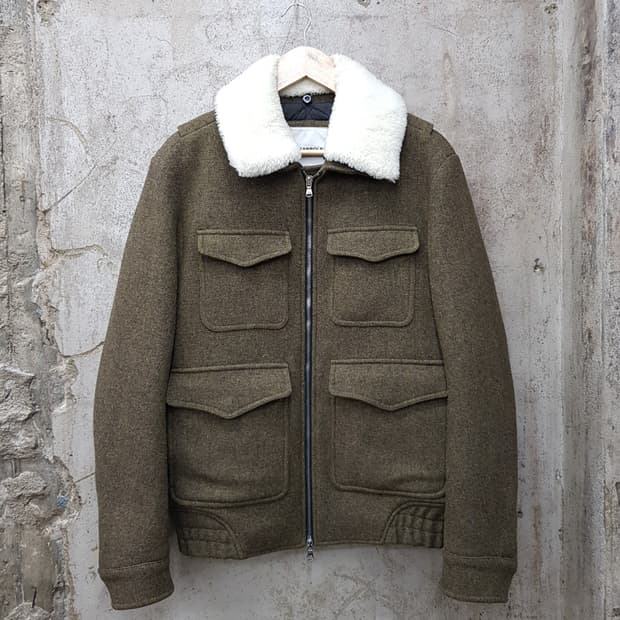 빈폴 누빔 집업 블루종  100사이즈 