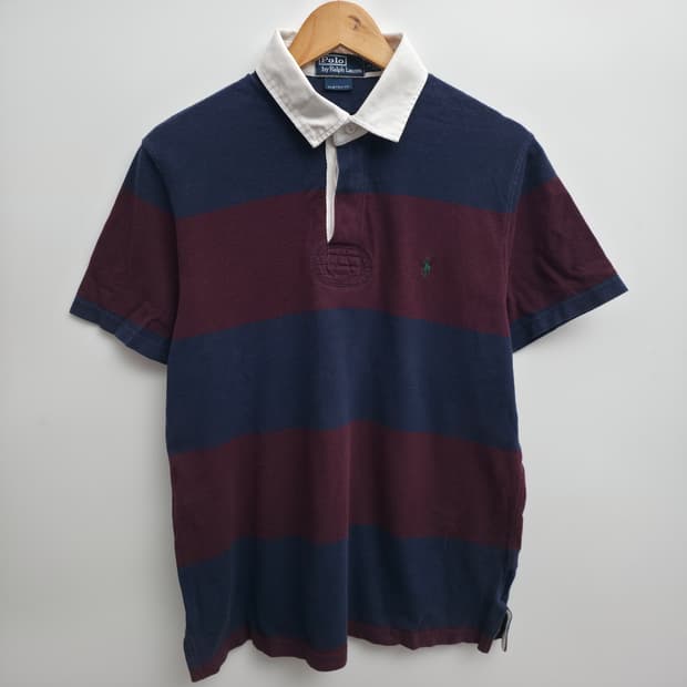 [L] 폴로 랄프로렌 스트라이프 반팔 럭비티
