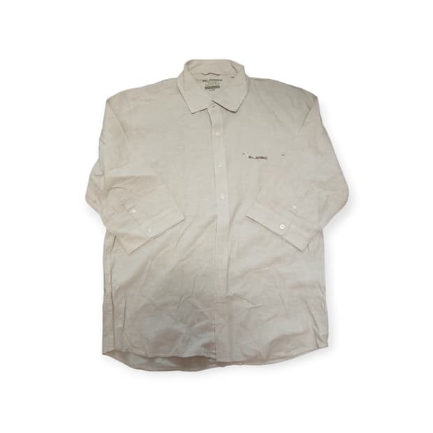 Mr.junko 프렌치 린넨 믹스 반팔 셔츠