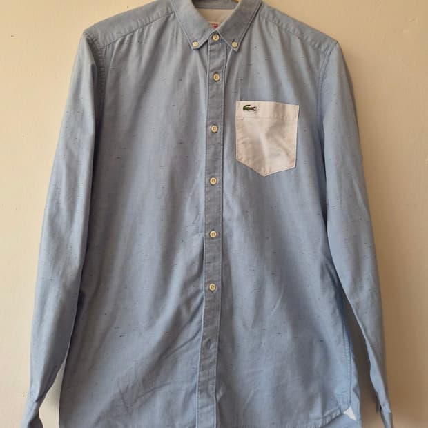 라코스테 남성 버튼다운솔리드셔츠
