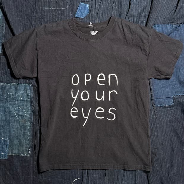 00‘s 헤인즈 오픈 유어 아이즈 그래픽 티셔츠 L (10/12)