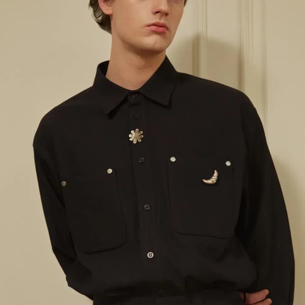 [M] STU 22F/W 리벳 셔츠 블랙 STU OFFICE