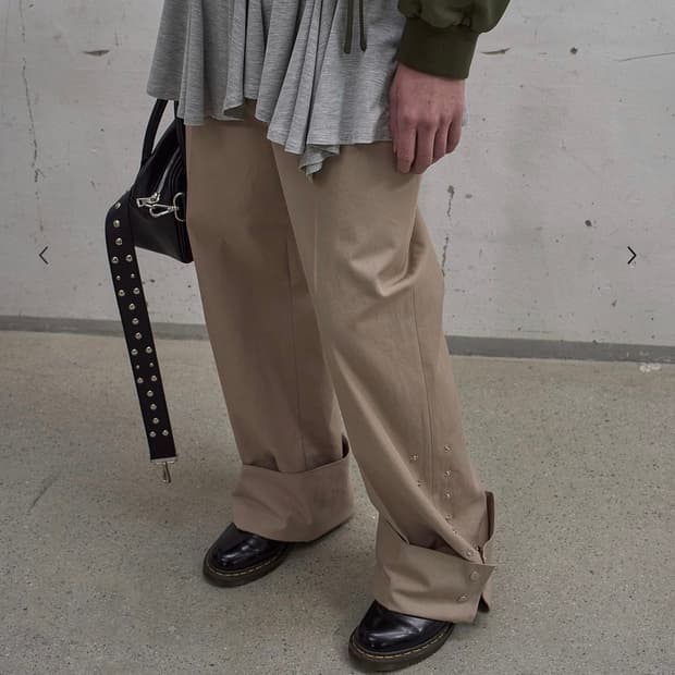 엘씨디씨 lcdc SIDE SNAP WIDE TROUSERS 