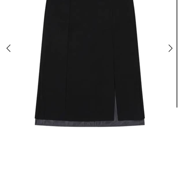 오헤시오 LAYERED SLIT LONG SKIRT