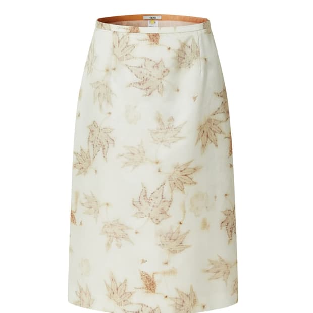 teak 티크 실크 스커트 메이플