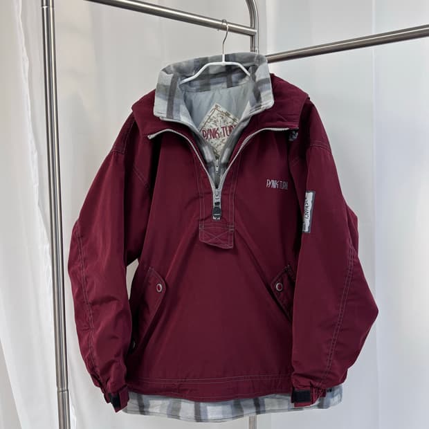 PINK TURN 플리스 이너 오버사이즈 아노락