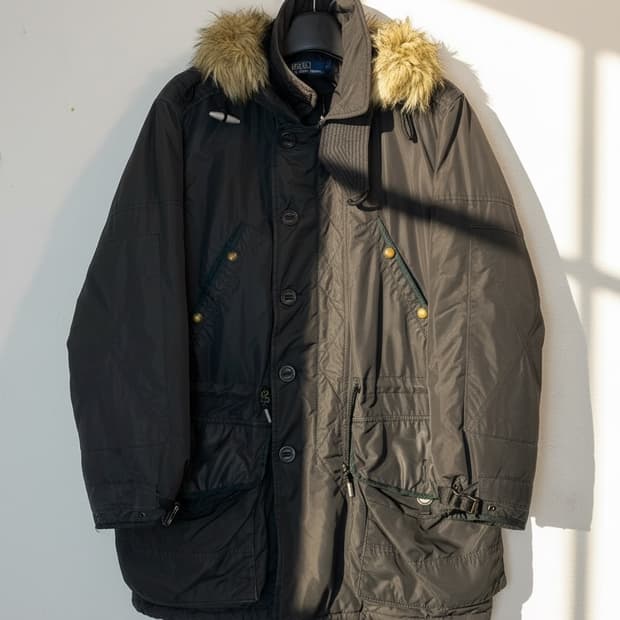 폴로 랄프로렌 퍼 후드 파카