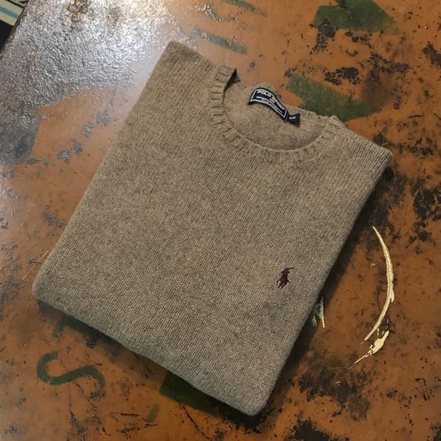 폴로랄프로렌 브라운 울 니트 여성 44 55 사이즈