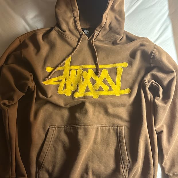 Stussy 스투시 90's OG 브라운 스탁 후드티