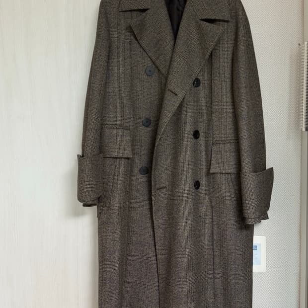 (46) 22fw 우영미 메인체크 턴업코트