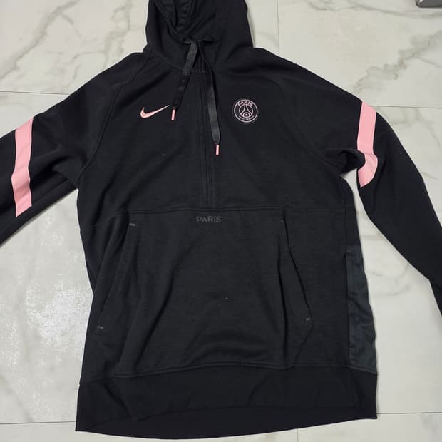 Nike PSG Dri-Fit Hoodie Black Pink L
