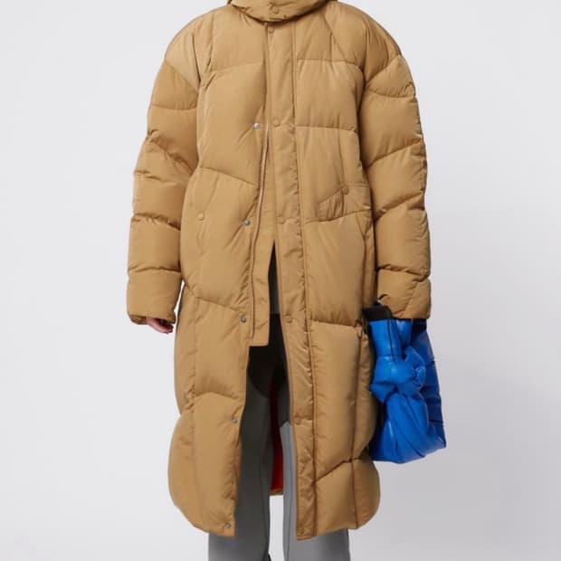 아더에러 롱패딩 토프브라운 s