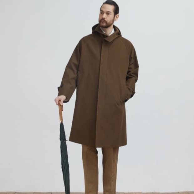 바스통 144 레인코트 Brown