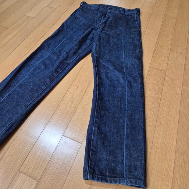 일본 블루블루 셀비지 청바지