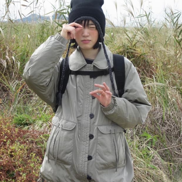 suu 봄버자켓 베이지 코이세이오 봄버자켓