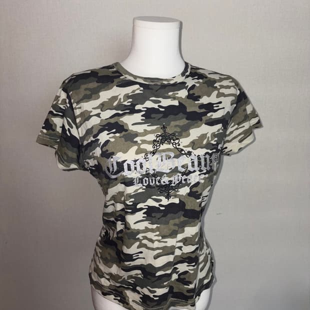 빈티지 카모 반팔티
