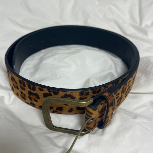 빈티지 레오파드 벨트