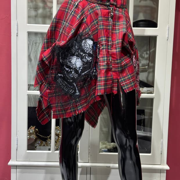 mad punks skirt 매드펑크스 타탄 체크 스커트