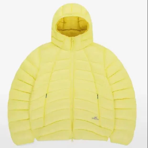 썬러브 경량 패딩 옐로우